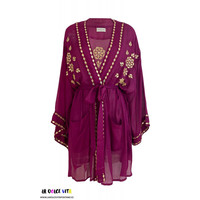 Robe longue sexy en satin à sequins pour femme, coupe trapèze, style kimono, manches larges, dos long découpé, idéale pour les mariages - Vente en gros usine