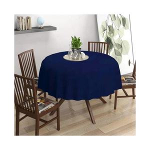 100% Cotton Sustainable Design Personalized Solid <b>Red</b> Border Embroidered Waterproof Durable Luxury Customized Table Cloths - Product Image 4