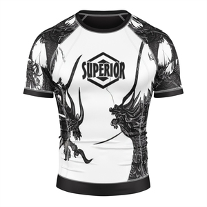 Vêtements de sport internationaux de qualité supérieure, protection contre les éruptions cutanées, compression, manches courtes, spandex/polyester, impression par transfert par sublimation - Product Image 3