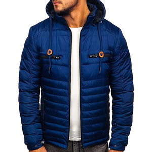 Veste d'hiver courte pour homme ultra légère 2024, veste matelassée à capuche, design lourd, pour l'extérieur, prix de gros bon marché - Product Image 2