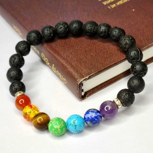 Indian Supplier of Seven Chakra <b>Healing</b> Crystal Bracelet for Meditation and Protection Available at Factory Price - Product Image 4