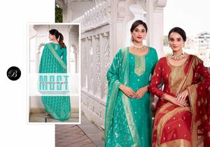 Salwar Kameez Tradicional para Mujer, Corte Recto, Viscosa, Seda Romana, Tela Lisa, Ropa de Fiesta India y Pakistaní, Incluye Chinon - Product Image 6