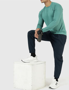 2025 camisa de protección contra sarpullidos de compresión con logotipo personalizado para adultos tela de poliéster de alta calidad mangas largas de moda por encargo - Product Image 6