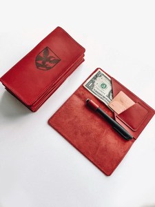 Gran oferta, carpeta de facturas de restaurante con logotipo personalizado para presentador de cheques de invitados de cuero hecho a mano, titular de facturas barato al por mayor - Product Image 2