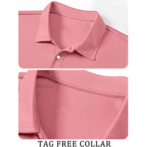 Haute qualité hommes à manches courtes Golf hommes polos respectueux de l'environnement extérieur respirant Polyester brodé affaires polos - Product Image 3