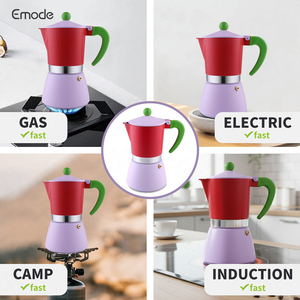 Cafetière électrique personnalisée en aluminium, ensemble de cafetière, cafetière à expresso à induction pour cuisinière, cafetière italienne en aluminium - Product Image 6