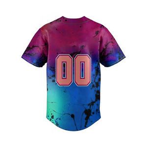 Nouveau sport fitness pas cher vente plaine personnalisé Baseball Jersey Baseball porter des ensembles d'uniformes moins de prix - Product Image 3