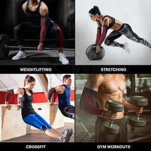 Top Quality Fitness Compression <b>Sleeve</b> New Arrival Anti-Slip Arm <b>Sleeve</b> Customized Breathable Arm <b>Sleeves</b> - Product Image 4