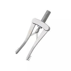 Écarteur à rétention automatique Alm Écarteurs à spéculum émoussé Instruments orthopédiques chirurgicaux en acier inoxydable de haute qualité 3 dents 4x4 - Product Image 6