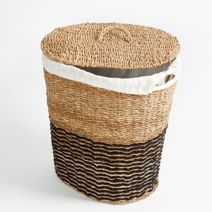Seagrass <b>basket</b> organizer wholesale supply sea grass bin <b>baskets</b> hand woven raffia <b>straw</b> bins - Product Image 2