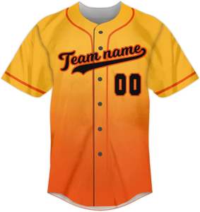 Maillots de baseball de marque privée fabricant d'uniformes d'équipe de vêtements de sport en maille respirante uniformes de baseball personnalisés à boutons complets - Product Image 1