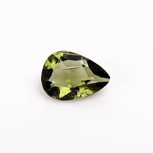 อัญมณีหลวมทรงลูกแพร์ Moldavite ที่หายากสำหรับทำเครื่องประดับอัญมณีอัญมณีขนาดเทียบตามธรรมชาติ - Product Image 3