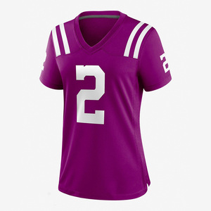 Fabricants de maillots de football américain à col en v Maillot de football américain respirant Vêtements de sport de couleur personnalisés classiques - Product Image 4