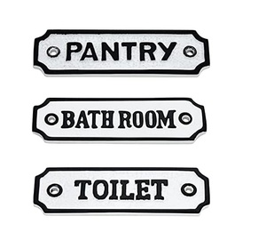 Rustic Cast Iron Wall <b>Door</b> <b>Sign</b> Plaque Vintage Cast Iron Engraved Plaques <b>For</b> Walls and <b>doors</b> - Product Image 1