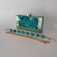 Hautement recommandé dernier sac en résine pour femmes et pierres de vadrouille avec pochettes en résine pour mariage et fête à bas prix très abordable