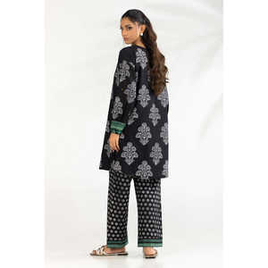 Conjunto Coordinado de Cambric Bohemio con Estampado de Bloques y Bordado IPST-77604 Talla XXS, Conjunto de 2 Piezas con Pantalones Cortos por Encima de la Rodilla - Product Image 1