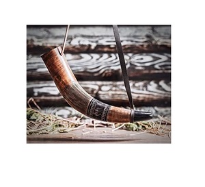 Unique Buffalo Powder Horn Premium Quality Buffalo <b>Handmade</b> Powder Horn Latest Piece with Hot Selling - Product Image 1