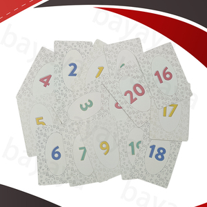 Tarjetas de juego didácticas educativas personalizadas OEM, material de papel impreso <span class=keywords><strong>para</strong></span> estudio de matemáticas, naipes de práctica de revisión - Product Image 5