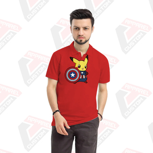 เสื้อโปโลผู้ชายแบบพรีเมี่ยมสำหรับใส่สบายมีสไตล์เป็นมิตรกับสิ่งแวดล้อมผ้าสำหรับปักผ้าบาติกผ้าลูกฟูกผ้ายีนส์ฤดูร้อน - Product Image 3