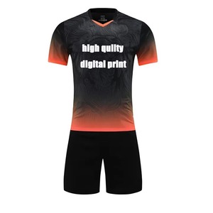 Conjunto de Uniforme de Fútbol Personalizable para Adultos, 100% Poliéster, Transpirable, Ropa Deportiva, Camiseta de Fútbol con Protección UPF 50, Diseño Tailandés - Product Image 4