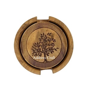 <b>Table</b> Decoration Wooden <b>Coasters</b> <b>Table</b> Mats Non Slip Placemat Classic Design <b>Coasters</b> Mats and Pads Hot Selling Custom <b>Coasters</b> - Product Image 2