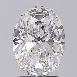 2 Carat Excellente Coupe Forme Ovale Blanc D Couleur VS1 Clarté Diamants en vrac pour la fabrication de bijoux Diamants synthétiques de haute qualité - Product Image 1