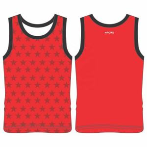 Design Your Own Customizable Stringer Vest Text Designs Racerback Style for Unisex Gym Wear-100% Cotton Breathable Quick Dry - Product Image 4