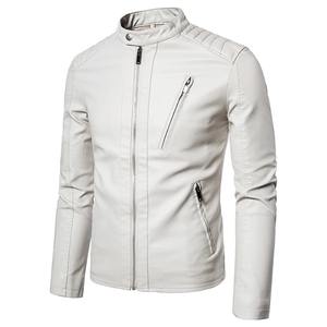 Spring and Winter Men's Genuine Leather Turn-<b>down</b> Collar Waterproof Breathable High Street Style Jacket - Product Image 3