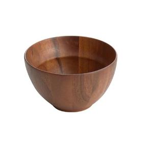 Cuenco de madera hecho a mano para servir, Color marrón, Ideal para la mesa del hogar y el comedor, plato de ensalada elegante y artículos de accesorios para restaurantes - Product Image 3