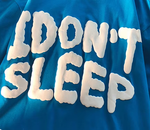 Personalizado para hombre Puff Imprimir Streetwear Tee OEM Fábrica de algodón de gran tamaño T Shirt 3D Raised Logo Design Shirt - Product Image 2