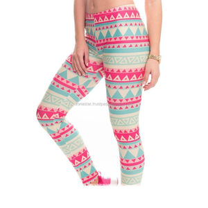 Personnalisable 100% coton sans couture taille moyenne Fitness Yoga Leggings blanc décontracté peau Fit Logo Design unisexe quatre saisons - Product Image 4