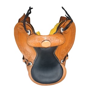 Compre el sillín Western Pleasure Trail Riding de calidad superior con cuero hecho a mano de grado superior mejor para carreras de equitación Reining - Product Image 1