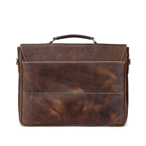 Maletín para Portátil de Cuero Genuino de Primera Calidad con Correa para el Hombro para Viajes de Negocios y Uso Profesional Diario - Product Image 4