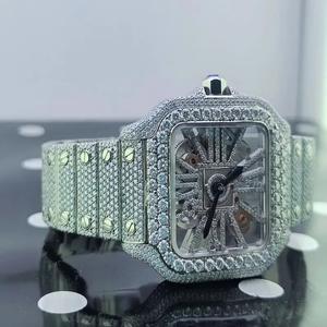 Reloj Deportivo de Lujo 5A Diver Skeleton de Alta Calidad, 39.8mm, Acero Inoxidable con Movimiento de Cuarzo, Diamantes Engastados, Fábrica SF - Product Image 6