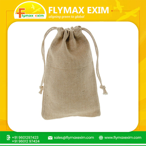 Petits sacs fourre-tout en chanvre et jute imprimés sur mesure avec cordon de serrage Poignée pliable Tissu Cuir PC Lettre Motif Style pour le shopping - Product Image 6