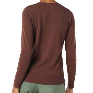 Pull cardigan en tricot pour femme, design automnal, uni, confortable, respirant, en coton/fibre de bambou, en gros - Product Image 2