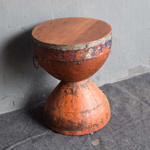 Handmade Iron <b>Side</b> <b>Table</b> for Home Dining Modern Industrial Design with Adjustable Features Living Room Furniture with <b>Storage</b> - Product Image 3