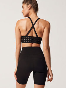 Soutien-gorge de sport léger et respirant de haute qualité pour femmes, vêtements de fitness, logo personnalisé OEM, soutiens-gorge en spandex/nylon, entraînement de course à pied - Product Image 5