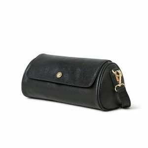 Bolsa de lona unisex de cuero genuino con compartimento para zapatos, bolso de viaje grande de mano con cierre de cremallera, bolso de cuero para hombre con logotipo personalizado - Product Image 4