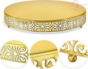 Support à gâteau en métal élégant avec finition raffinée, parfait pour la présentation de gâteaux et la décoration de table - Product Image 1