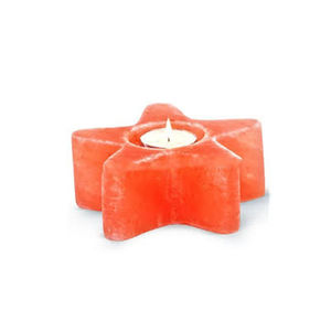 Porte-bougie et bougie chauffe-plat en sel rose de l'Himalaya naturel, sculpté style nautique, décoration d'intérieur ange - Product Image 4