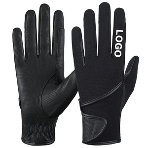 Guantes de invierno para hombre, para montar a caballo, gruesos, a prueba de viento, impermeables, para conducir, pantalla táctil, guantes de cuero cálidos, calidad duradera - Product Image 1
