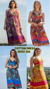 El mejor vestido bohemio para mujer, a la moda, estampado de algodón, encaje colorido, botón, mangas decoradas, cremallera y decoración con borlas - Product Image 3