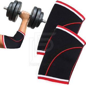 PROFIT SPORTS Manchons de compression en néoprène 7 mm pour genoux et coudes, avec logo personnalisé, faible MOQ, protection professionnelle pour haltérophilie et powerlifting - Product Image 2