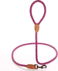 Индивидуальная плетеная полиэфирная веревка для скалолазания, переработанная Экологически чистая безопасная прогулочная металлическая веревка для собак