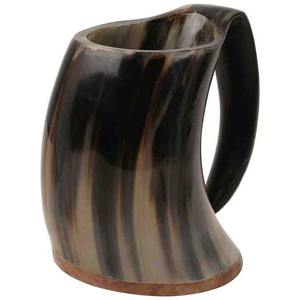 Prix de gros Mug pour hommes et femmes Véritable tasse à eau en corne de Viking fabriquée à la main Tasses à boire médiévales originales Tankard - Product Image 4