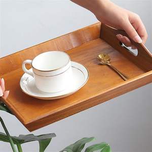 Nouveaux plateaux ovales en bois de conception avec poignées plateau de service en bois dur de qualité supérieure - Product Image 4