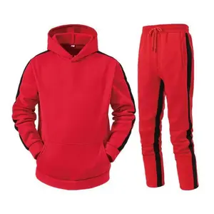 Conjunto Casual de Sudadera con Capucha a Rayas, Sudadera para Parejas, Ropa de Abrigo Informal, Estilo Casual, Conjunto para Hombre de Marca China Continental, Sin Marca (Stock AE) - Product Image 4