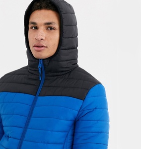 OEM Wholesale Customized Logo 100% Polyester Winter <b>Jacket</b> Premium Quality New Fashion Stand Collar and Hooded Puffer For Men - Product Image 4