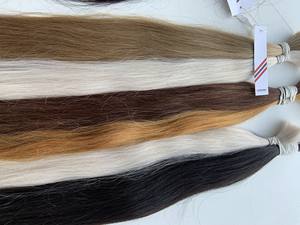 Precio al por mayor Extensiones de cabello a granel Fuerte y sin enredos Double Drown 100 gramos Colores oscuros 14 pulgadas - Product Image 4